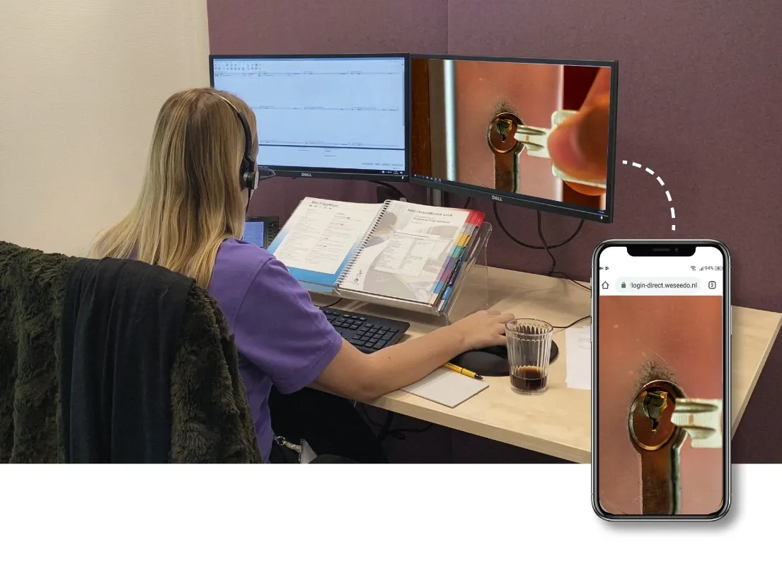 WeSeeDo Direct: Direct meekijken met huurder tijdens telefoongesprek