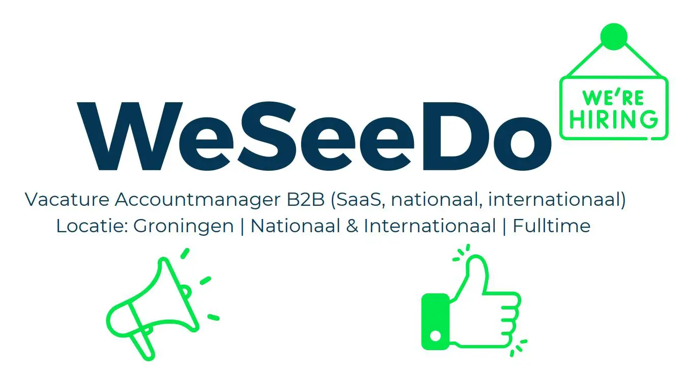 WeSeeDo is op zoek naar een accountmanager B2B